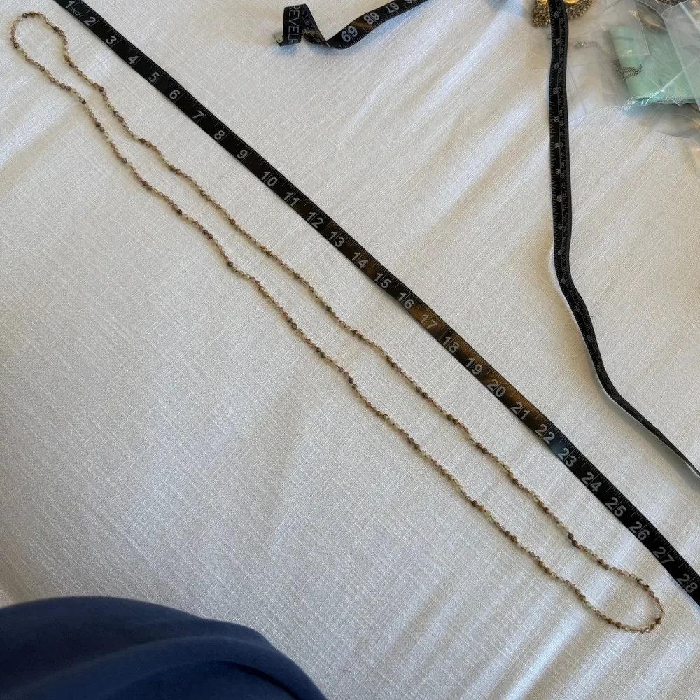 Jasper and Agate Hand‎ Knotted Long Beaded Strand Necklace Earth Tones 52 Inch